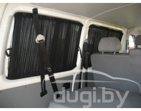 Шторки салонные для Volkswagen LT короткая база (черные)